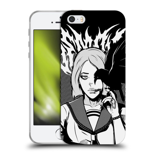 Zombie Makeout Club Art Crow Soft Gel Case for Apple iPhone 5 / 5s / iPhone SE 2016