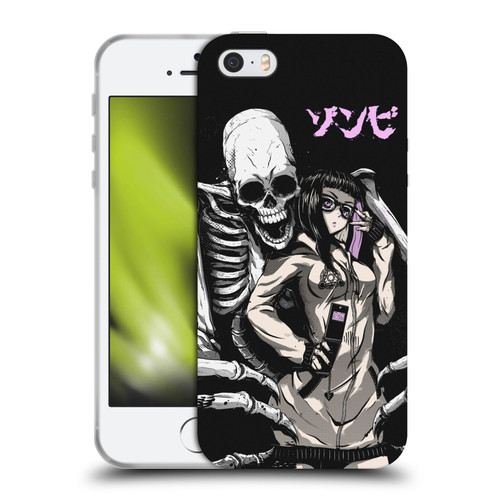 Zombie Makeout Club Art Stop Drop Selfie Soft Gel Case for Apple iPhone 5 / 5s / iPhone SE 2016