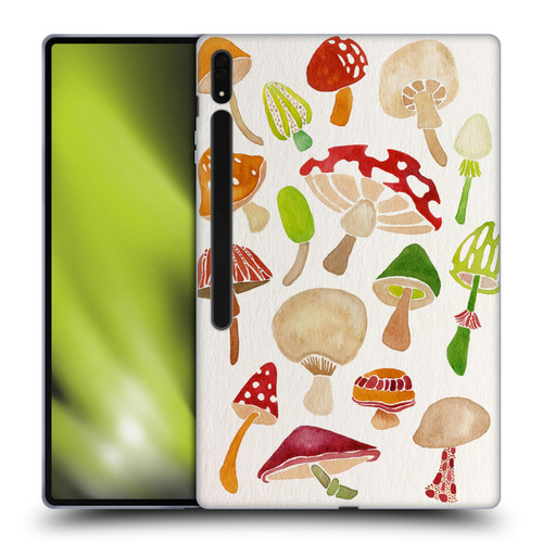 Cat Coquillette Nature Mushrooms Soft Gel Case for Samsung Galaxy Tab S8 Ultra