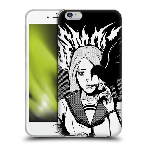 Zombie Makeout Club Art Crow Soft Gel Case for Apple iPhone 6 Plus / iPhone 6s Plus