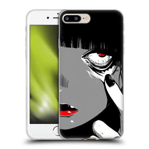 Zombie Makeout Club Art Eye Soft Gel Case for Apple iPhone 7 Plus / iPhone 8 Plus