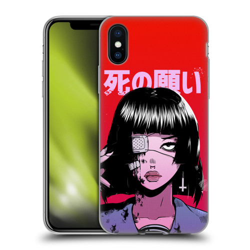 Zombie Makeout Club Art Eye Patch Soft Gel Case for Apple iPhone X / iPhone XS