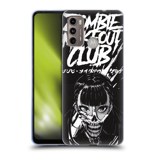 Zombie Makeout Club Art Face Off Soft Gel Case for Motorola Moto G60 / Moto G40 Fusion