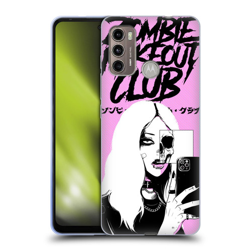 Zombie Makeout Club Art Selfie Skull Soft Gel Case for Motorola Moto G60 / Moto G40 Fusion