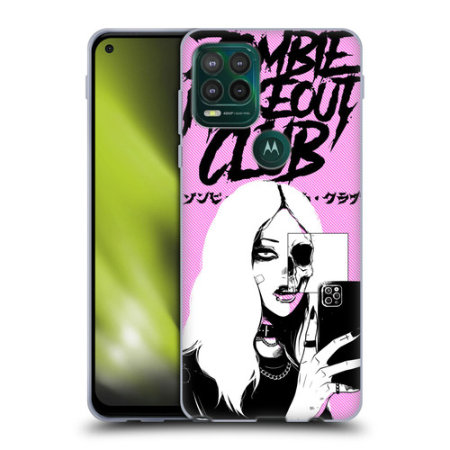 Zombie Makeout Club Art Selfie Skull Soft Gel Case for Motorola Moto G Stylus 5G 2021