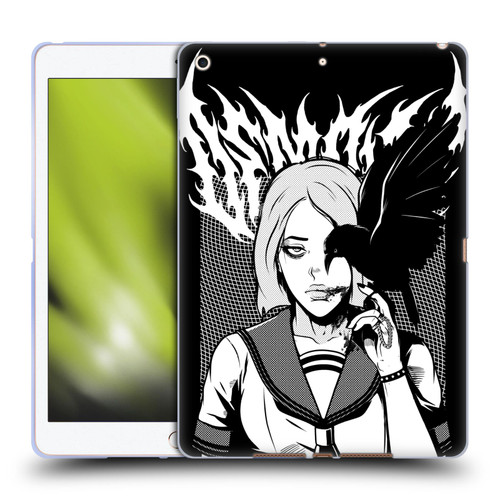 Zombie Makeout Club Art Crow Soft Gel Case for Apple iPad 10.2 2019/2020/2021