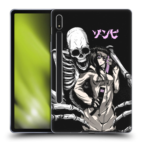Zombie Makeout Club Art Stop Drop Selfie Soft Gel Case for Samsung Galaxy Tab S8