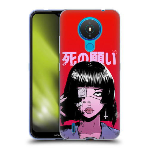 Zombie Makeout Club Art Eye Patch Soft Gel Case for Nokia 1.4