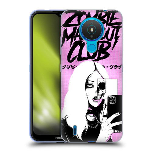 Zombie Makeout Club Art Selfie Skull Soft Gel Case for Nokia 1.4