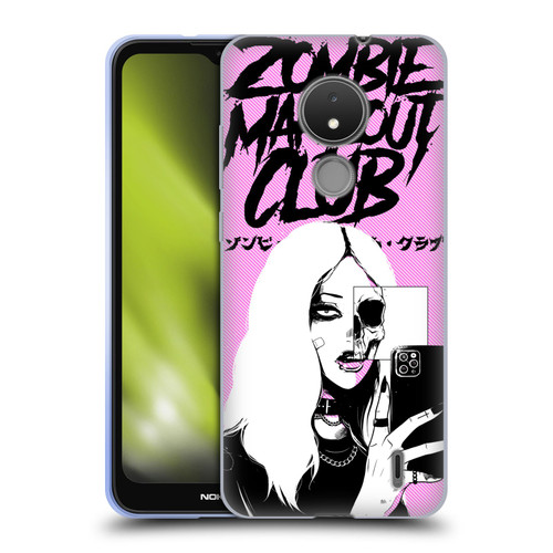 Zombie Makeout Club Art Selfie Skull Soft Gel Case for Nokia C21