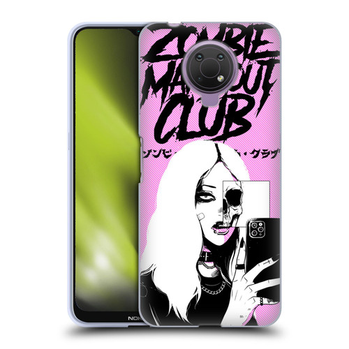 Zombie Makeout Club Art Selfie Skull Soft Gel Case for Nokia G10