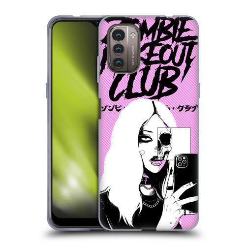 Zombie Makeout Club Art Selfie Skull Soft Gel Case for Nokia G11 / G21