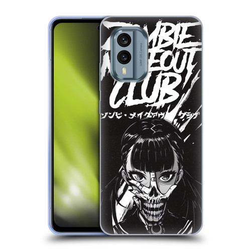 Zombie Makeout Club Art Face Off Soft Gel Case for Nokia X30