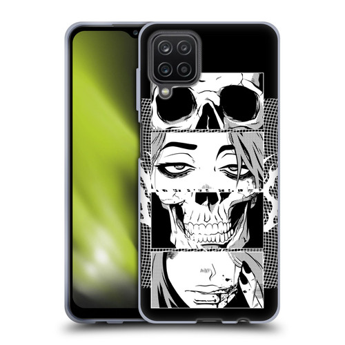 Zombie Makeout Club Art Skull Collage Soft Gel Case for Samsung Galaxy A12 (2020)