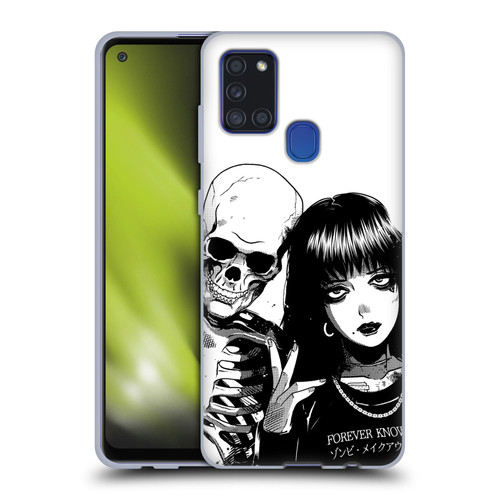 Zombie Makeout Club Art Forever Knows Best Soft Gel Case for Samsung Galaxy A21s (2020)