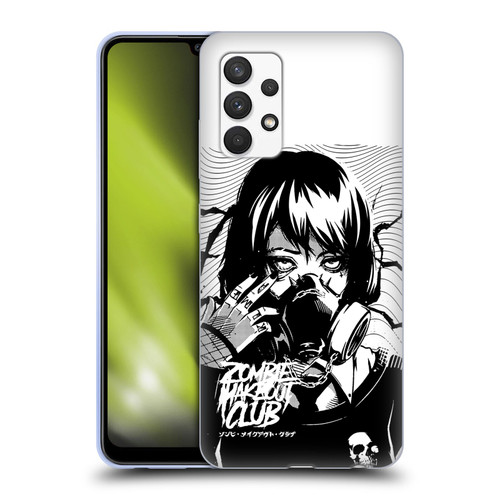 Zombie Makeout Club Art Facepiece Soft Gel Case for Samsung Galaxy A32 (2021)