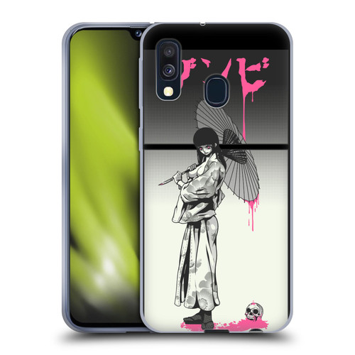 Zombie Makeout Club Art Chance Of Rain Soft Gel Case for Samsung Galaxy A40 (2019)