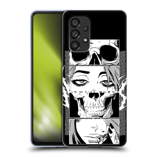 Zombie Makeout Club Art Skull Collage Soft Gel Case for Samsung Galaxy A53 5G (2022)