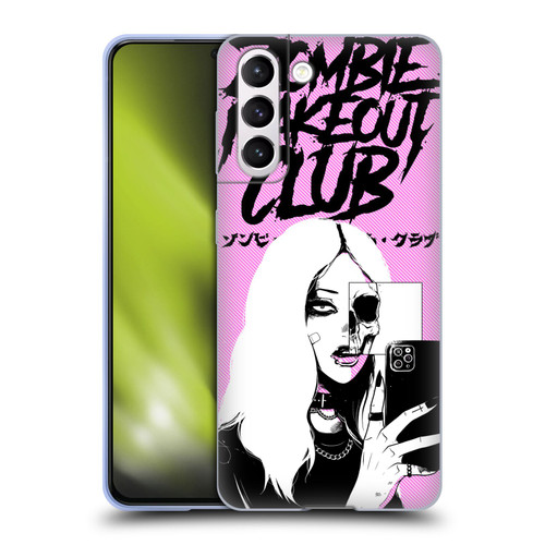 Zombie Makeout Club Art Selfie Skull Soft Gel Case for Samsung Galaxy S21 5G