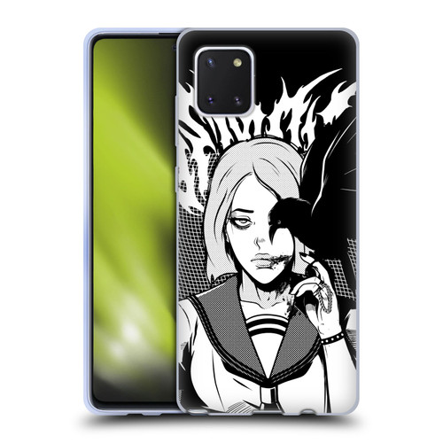Zombie Makeout Club Art Crow Soft Gel Case for Samsung Galaxy Note10 Lite