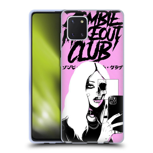 Zombie Makeout Club Art Selfie Skull Soft Gel Case for Samsung Galaxy Note10 Lite