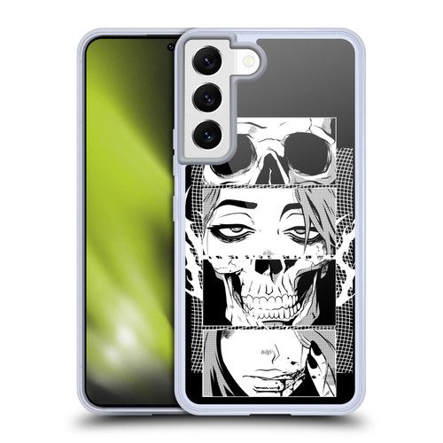Zombie Makeout Club Art Skull Collage Soft Gel Case for Samsung Galaxy S22 5G