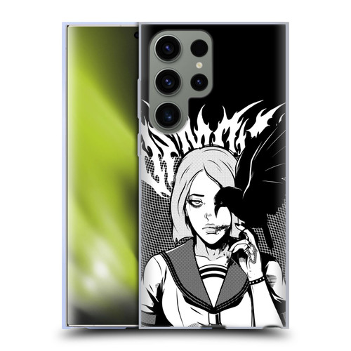 Zombie Makeout Club Art Crow Soft Gel Case for Samsung Galaxy S23 Ultra 5G