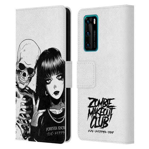 Zombie Makeout Club Art Forever Knows Best Leather Book Wallet Case Cover For Huawei P40 5G