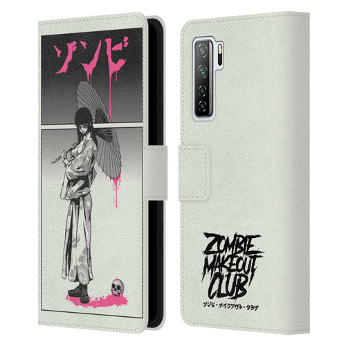 Zombie Makeout Club Art Chance Of Rain Leather Book Wallet Case Cover For Huawei Nova 7 SE/P40 Lite 5G