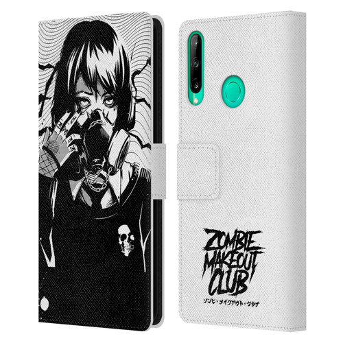 Zombie Makeout Club Art Facepiece Leather Book Wallet Case Cover For Huawei P40 lite E