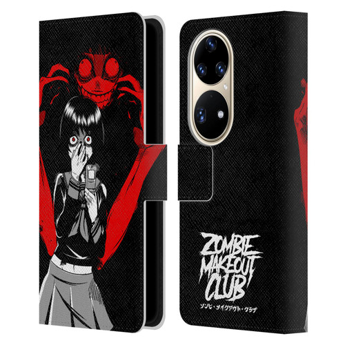 Zombie Makeout Club Art Selfie Leather Book Wallet Case Cover For Huawei P50 Pro