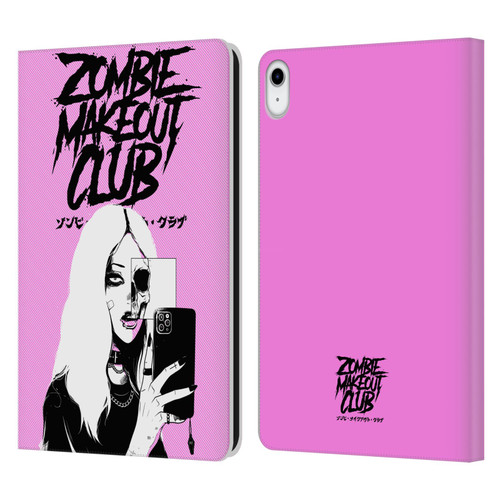 Zombie Makeout Club Art Selfie Skull Leather Book Wallet Case Cover For Apple iPad 10.9 (2022)
