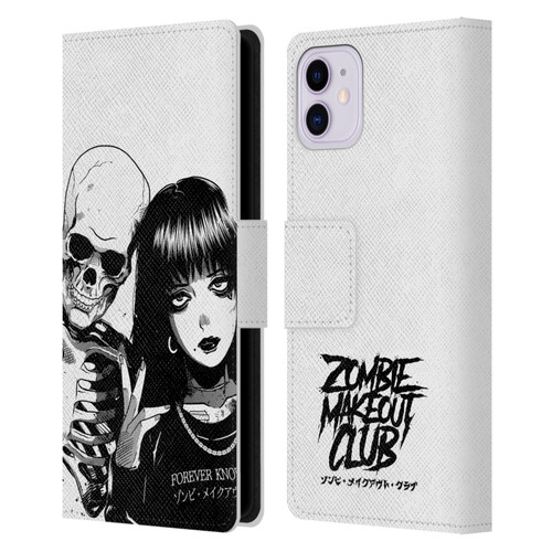 Zombie Makeout Club Art Forever Knows Best Leather Book Wallet Case Cover For Apple iPhone 11
