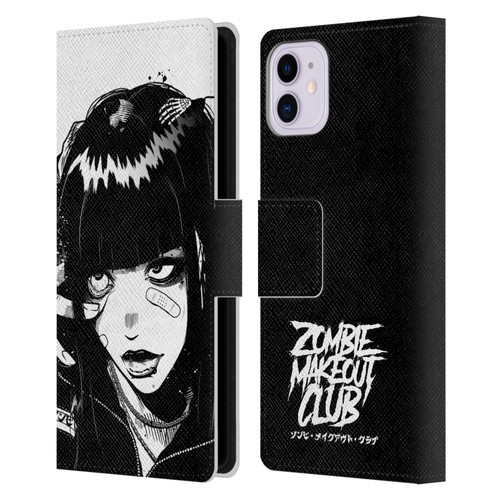 Zombie Makeout Club Art See Thru You Leather Book Wallet Case Cover For Apple iPhone 11