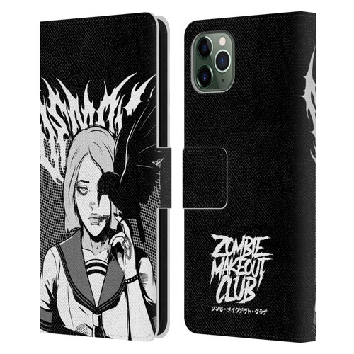 Zombie Makeout Club Art Crow Leather Book Wallet Case Cover For Apple iPhone 11 Pro Max