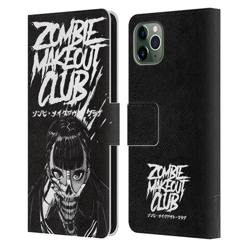 Zombie Makeout Club Art Face Off Leather Book Wallet Case Cover For Apple iPhone 11 Pro Max