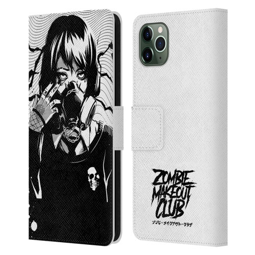 Zombie Makeout Club Art Facepiece Leather Book Wallet Case Cover For Apple iPhone 11 Pro Max