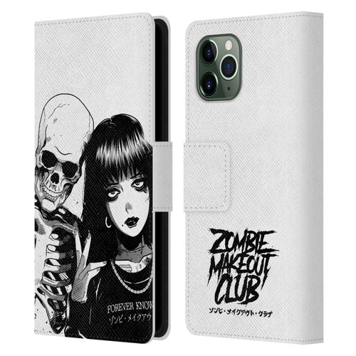 Zombie Makeout Club Art Forever Knows Best Leather Book Wallet Case Cover For Apple iPhone 11 Pro