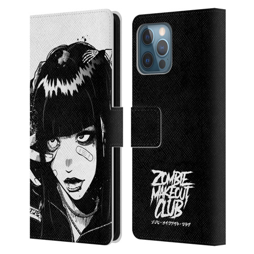 Zombie Makeout Club Art See Thru You Leather Book Wallet Case Cover For Apple iPhone 12 Pro Max