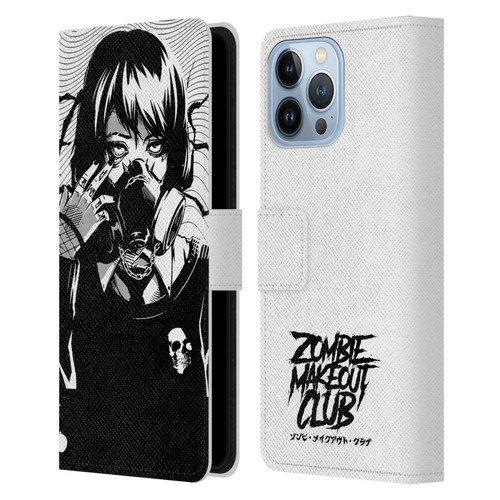 Zombie Makeout Club Art Facepiece Leather Book Wallet Case Cover For Apple iPhone 13 Pro Max