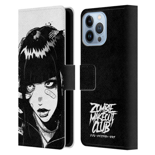 Zombie Makeout Club Art See Thru You Leather Book Wallet Case Cover For Apple iPhone 13 Pro Max