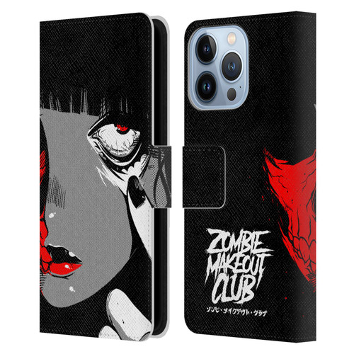 Zombie Makeout Club Art Eye Leather Book Wallet Case Cover For Apple iPhone 13 Pro