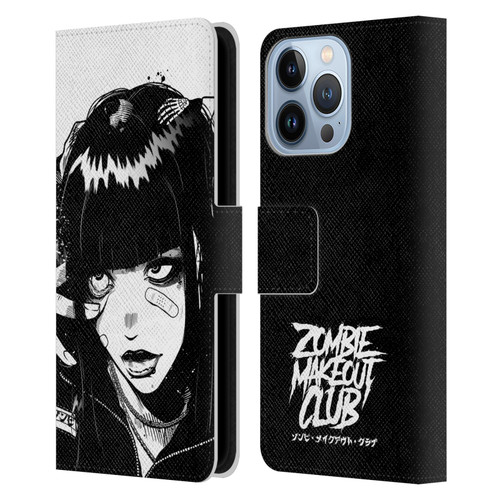 Zombie Makeout Club Art See Thru You Leather Book Wallet Case Cover For Apple iPhone 13 Pro