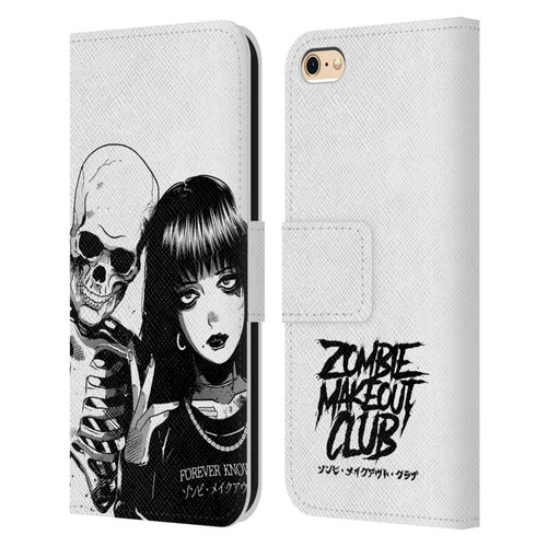 Zombie Makeout Club Art Forever Knows Best Leather Book Wallet Case Cover For Apple iPhone 6 / iPhone 6s