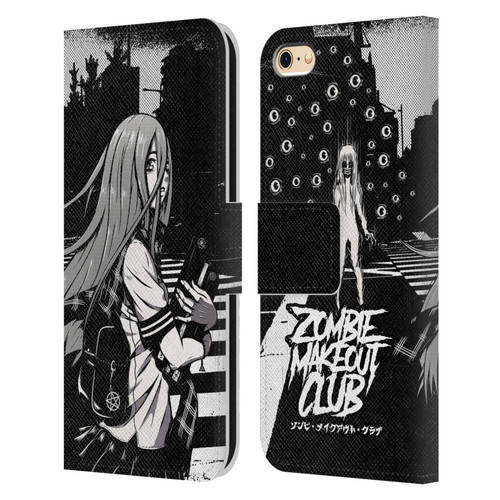 Zombie Makeout Club Art They Are Watching Leather Book Wallet Case Cover For Apple iPhone 6 / iPhone 6s