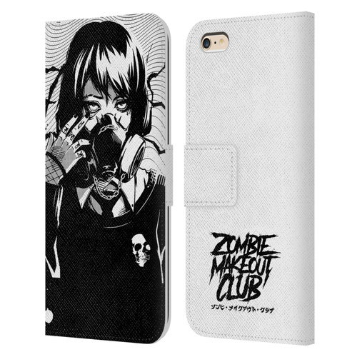 Zombie Makeout Club Art Facepiece Leather Book Wallet Case Cover For Apple iPhone 6 Plus / iPhone 6s Plus