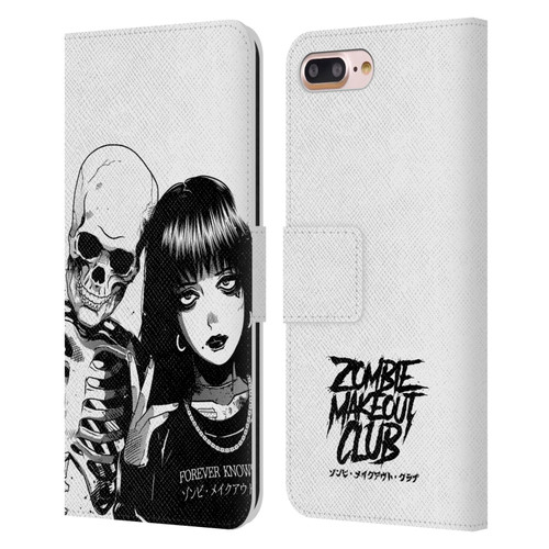 Zombie Makeout Club Art Forever Knows Best Leather Book Wallet Case Cover For Apple iPhone 7 Plus / iPhone 8 Plus