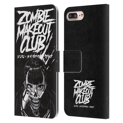 Zombie Makeout Club Art Face Off Leather Book Wallet Case Cover For Apple iPhone 7 Plus / iPhone 8 Plus