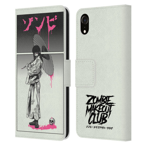 Zombie Makeout Club Art Chance Of Rain Leather Book Wallet Case Cover For Apple iPhone XR