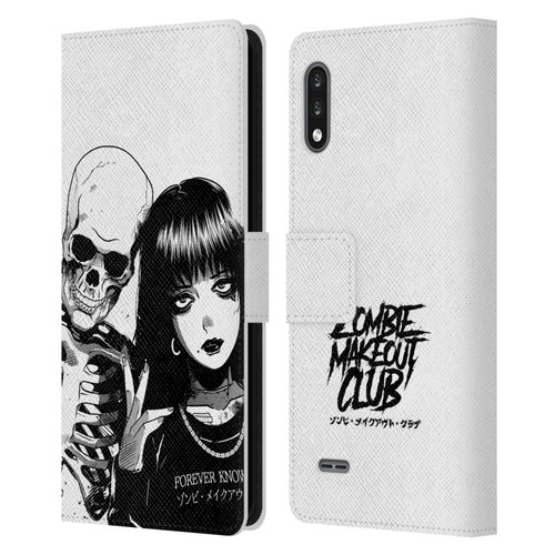Zombie Makeout Club Art Forever Knows Best Leather Book Wallet Case Cover For LG K22